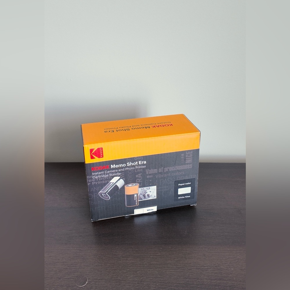 Kodak Memo Shot Era Instant Camera & Photo Sticker Printer Bundle White